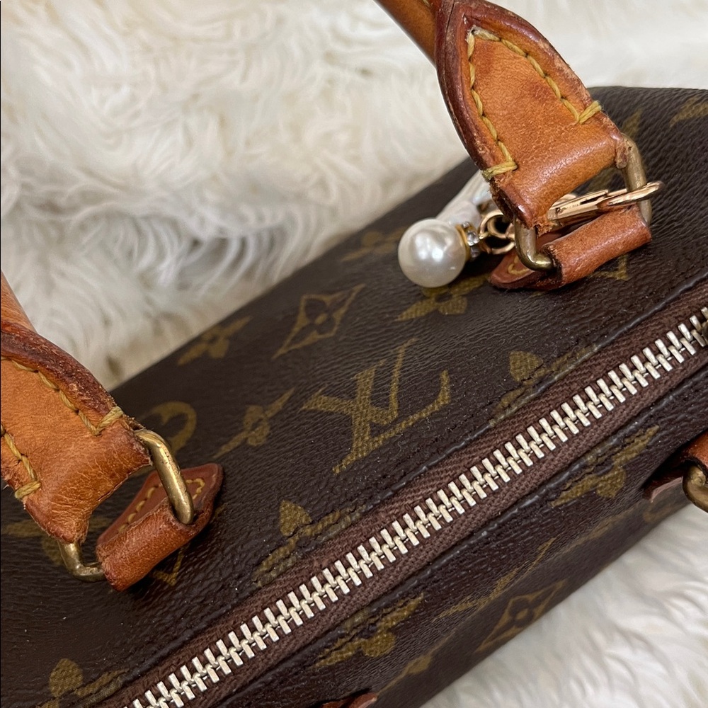 Louis Vuitton Speedy Nano Mini Top Handles LV Monogram Tote Bag - Picture 13 of 15